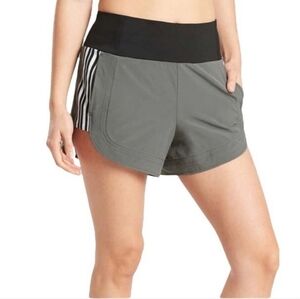 Athleta Ascender Shorts Gray High Waist Size 4 Running Athletic